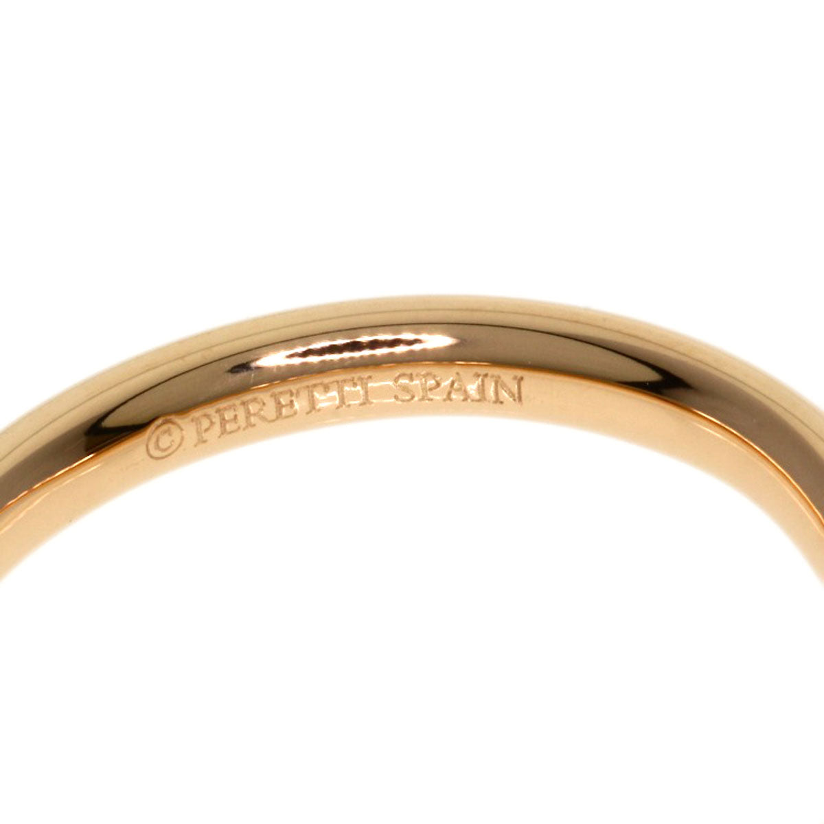 TIFFANY&Co.   Ring Curved Band Diamond K18 Pink Gold Ladies