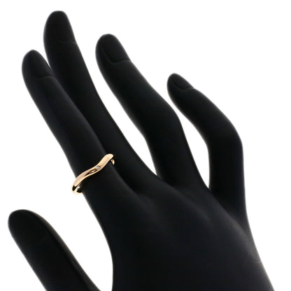 TIFFANY&Co.   Ring Curved Band Diamond K18 Pink Gold Ladies