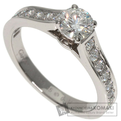 CARTIER   1895 Solitaire Diamond #45 Ring  Platinum PT950 Ladies [Used]