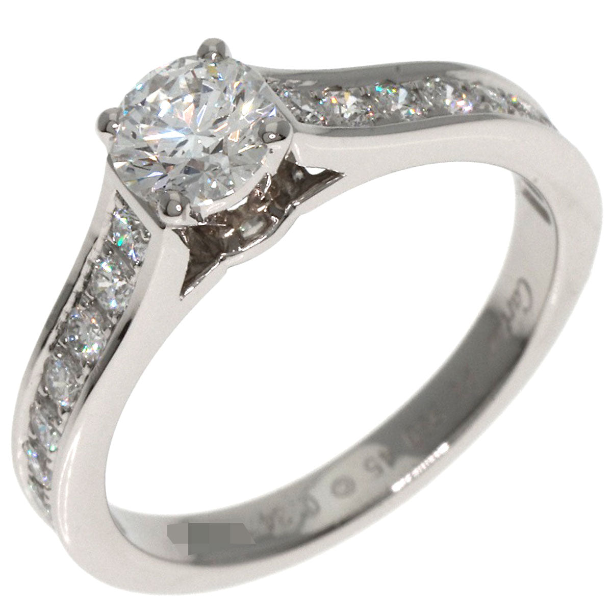 CARTIER   1895 Solitaire Diamond #45 Ring  Platinum PT950 Ladies [Used]