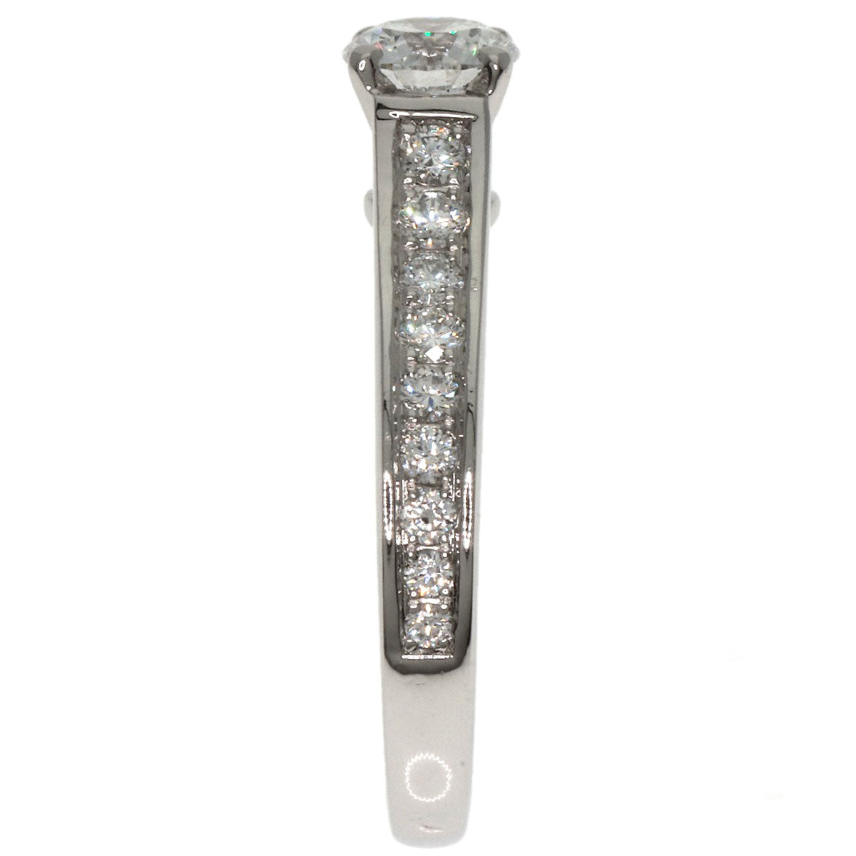 CARTIER   1895 Solitaire Diamond #45 Ring  Platinum PT950 Ladies [Used]