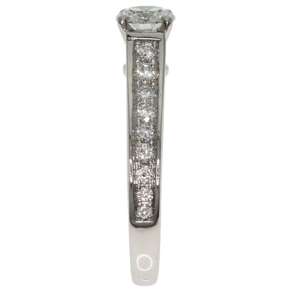 CARTIER   1895 Solitaire Diamond #45 Ring  Platinum PT950 Ladies [Used]