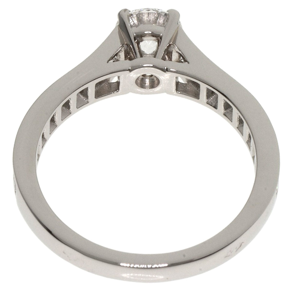 CARTIER   1895 Solitaire Diamond #45 Ring  Platinum PT950 Ladies [Used]