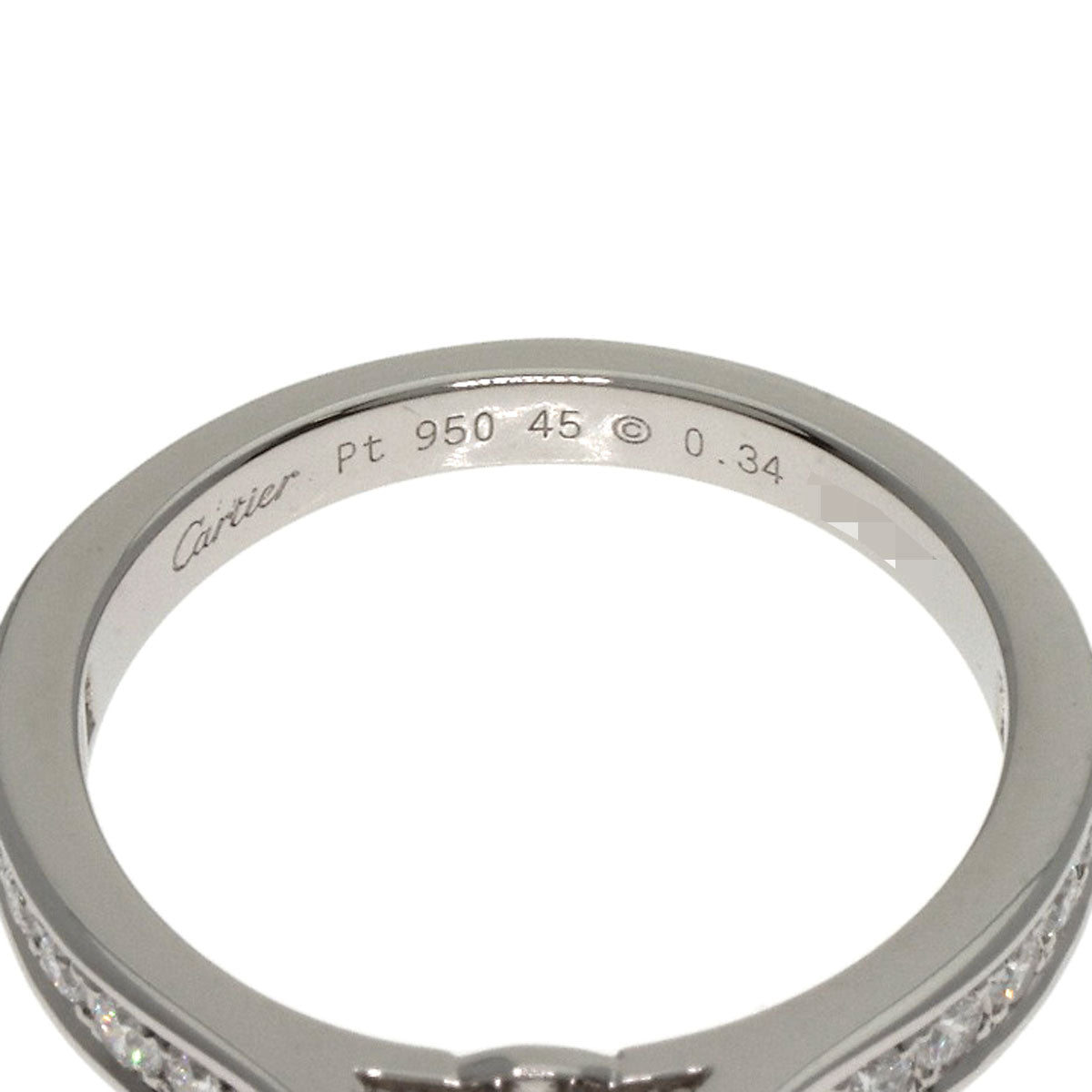 CARTIER   1895 Solitaire Diamond #45 Ring  Platinum PT950 Ladies [Used]