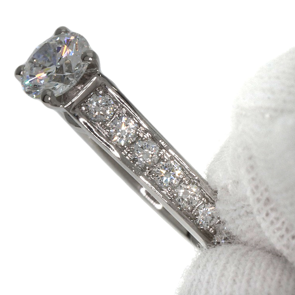 CARTIER   1895 Solitaire Diamond #45 Ring  Platinum PT950 Ladies [Used]