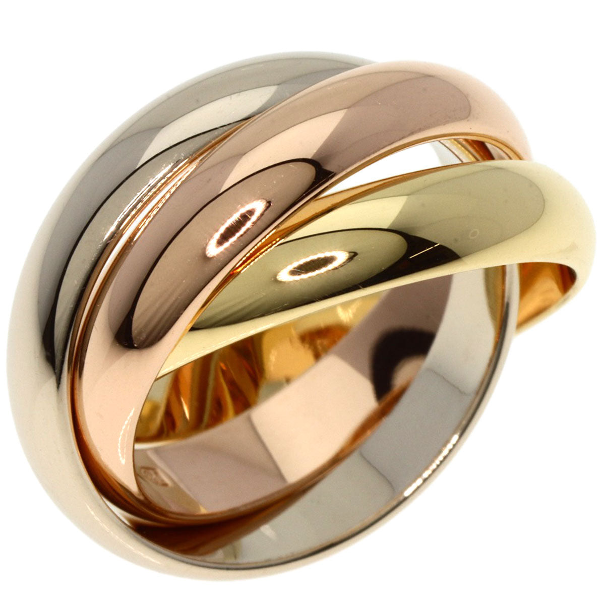 CARTIER   Ring Trinity MM #48 K18 Yellow Gold K18 White GoldLadies