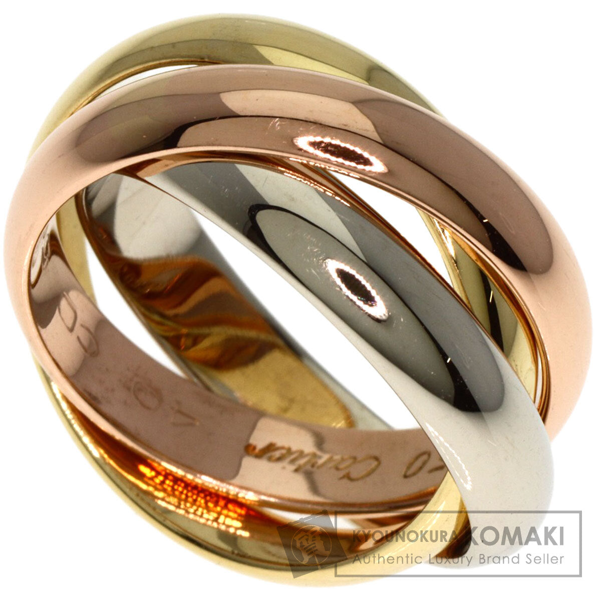 CARTIER   Ring Trinity MM #49 K18 Yellow Gold K18 White GoldLadies