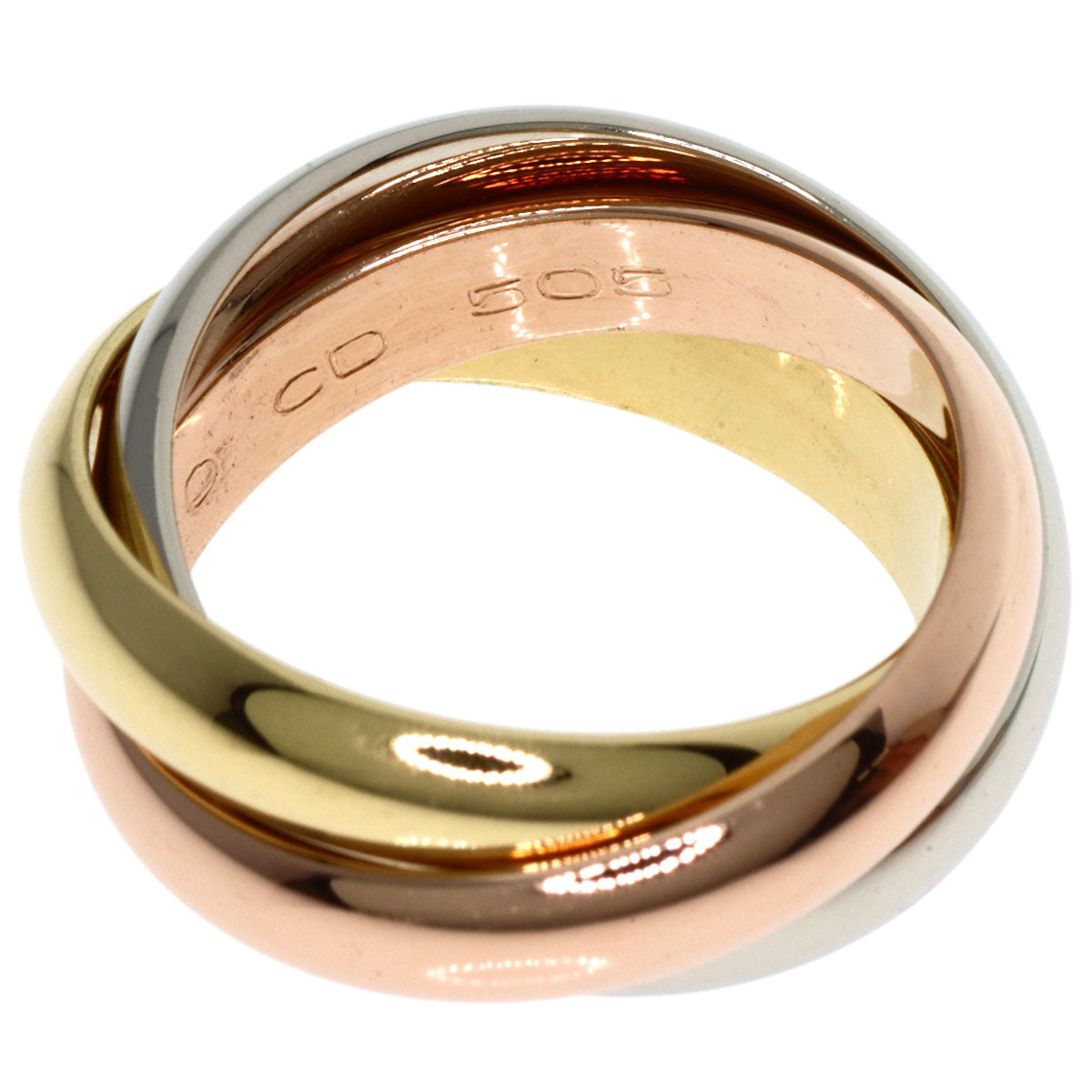 CARTIER   Ring Trinity MM #49 K18 Yellow Gold K18 White GoldLadies