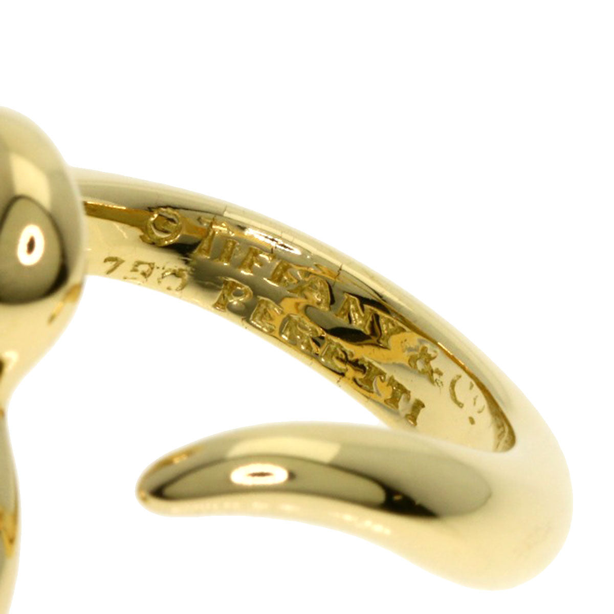 TIFFANY&Co.   Ring Open heart K18 Yellow Gold Ladies