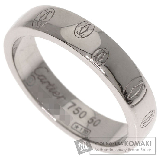 CARTIER Happy birthday # 50 Ring K18 White Gold Ladies [Used]