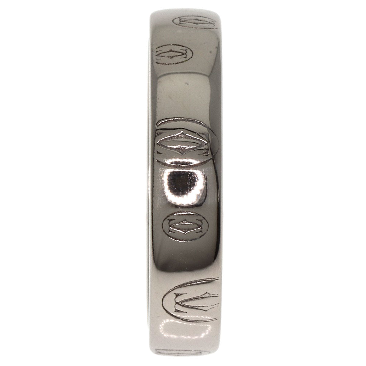 CARTIER Happy birthday # 50 Ring K18 White Gold Ladies [Used]