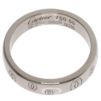 CARTIER Happy birthday # 50 Ring K18 White Gold Ladies [Used]