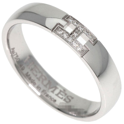 HERMES Ever Hercules Diamond #49 Ring K18 White Gold Ladies [Used]
