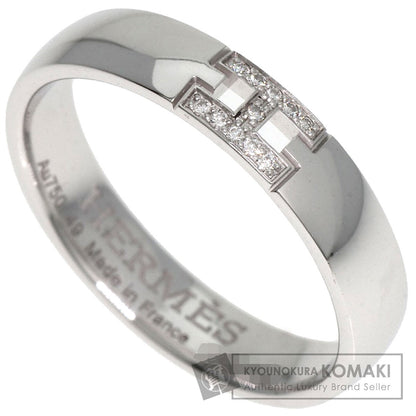HERMES Ever Hercules Diamond #49 Ring K18 White Gold Ladies [Used]
