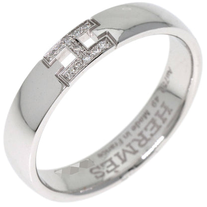 HERMES Ever Hercules Diamond #49 Ring K18 White Gold Ladies [Used]
