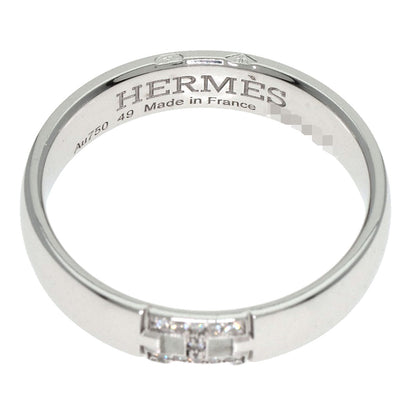 HERMES Ever Hercules Diamond #49 Ring K18 White Gold Ladies [Used]