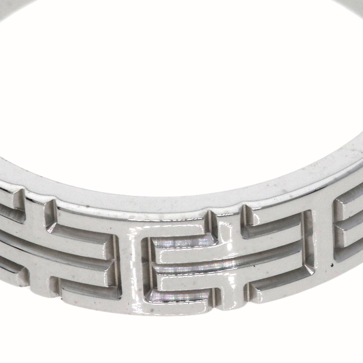 HERMES   Kilim #55 Ring  K18 White Gold Ladies [Used]