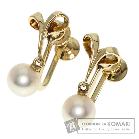 MIKIMOTO Akoya pearl Pearl Earring K14 Yellow Gold Ladies [Used]