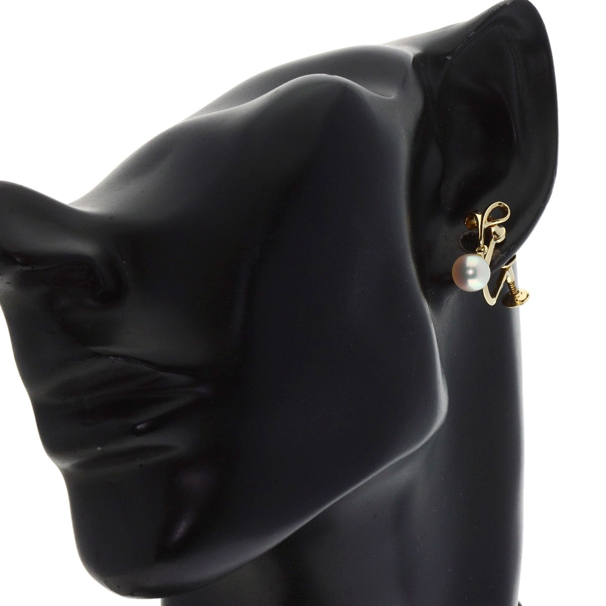 MIKIMOTO Akoya pearl Pearl Earring K14 Yellow Gold Ladies [Used]