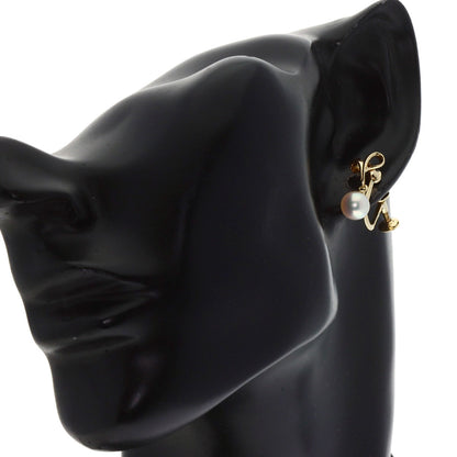 MIKIMOTO Akoya pearl Pearl Earring K14 Yellow Gold Ladies [Used]