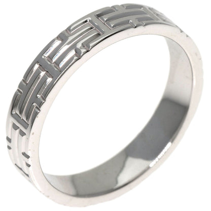HERMES Kilim #48 Ring K18 White Gold Ladies [Used]