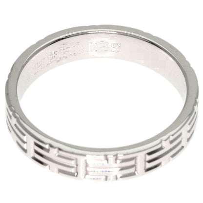 HERMES Kilim #48 Ring K18 White Gold Ladies [Used]