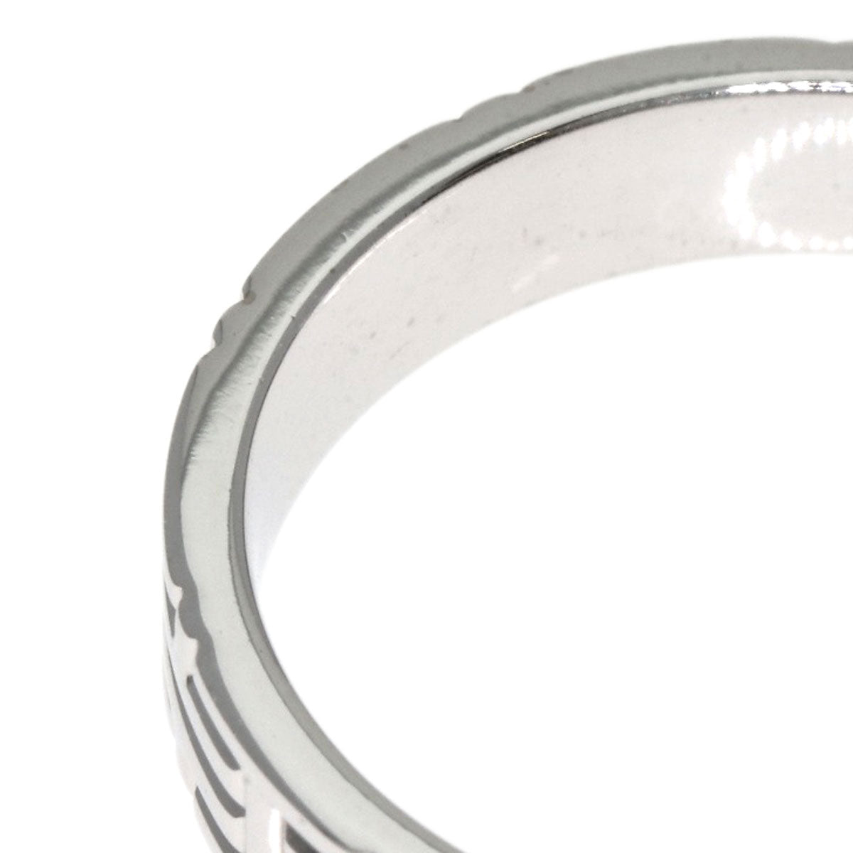 HERMES Kilim #48 Ring K18 White Gold Ladies [Used]