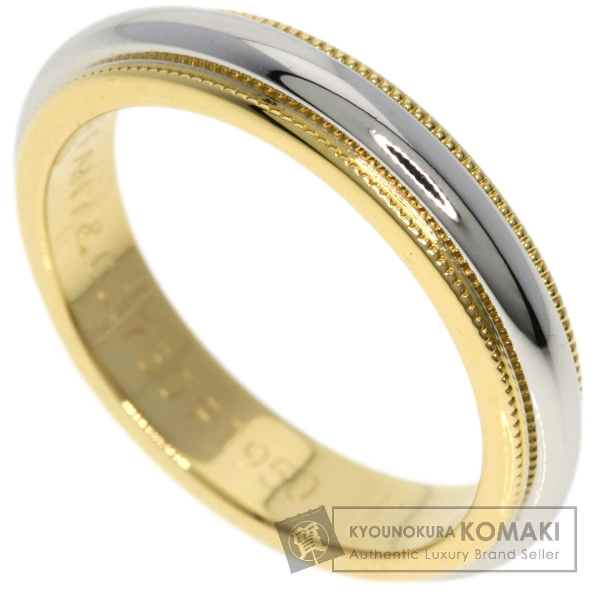 TIFFANY&Co.   Ring Milgrain K18 Yellow Gold PT950Ladies