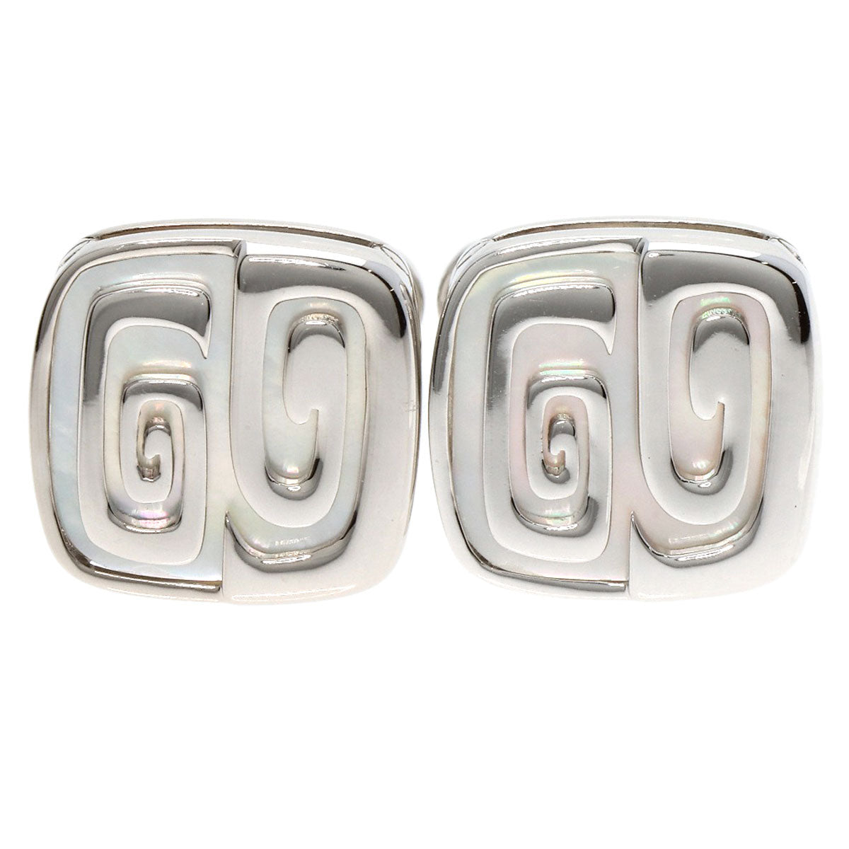 BVLGARI   cuffs Shell K18 White Gold mens