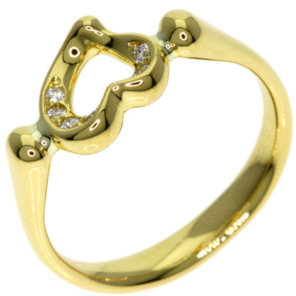 TIFFANY&Co.   Ring Open Heart Diamond K18 Yellow Gold Ladies