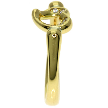 TIFFANY&Co.   Ring Open Heart Diamond K18 Yellow Gold Ladies