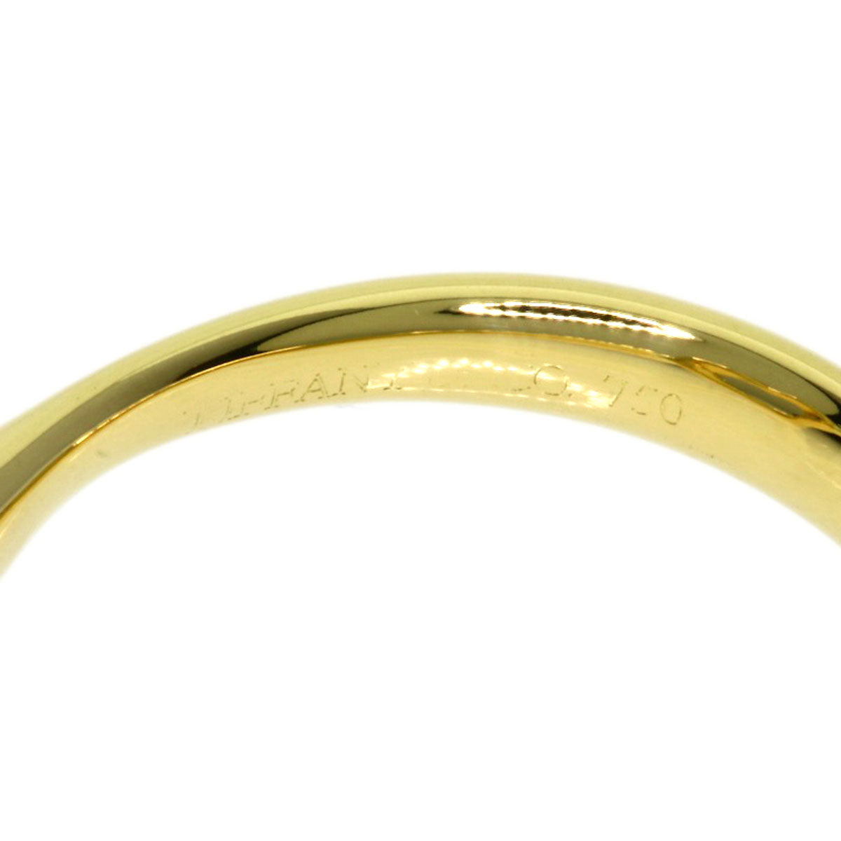 TIFFANY&Co.   Ring Open Heart Diamond K18 Yellow Gold Ladies