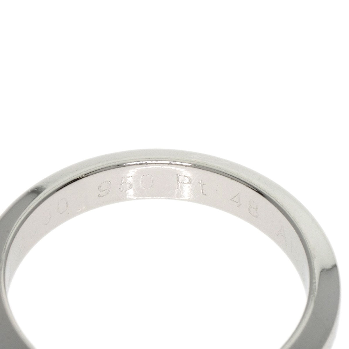 CARTIER Classic Wedding Band #48 Ring Platinum PT950 Ladies [Used]