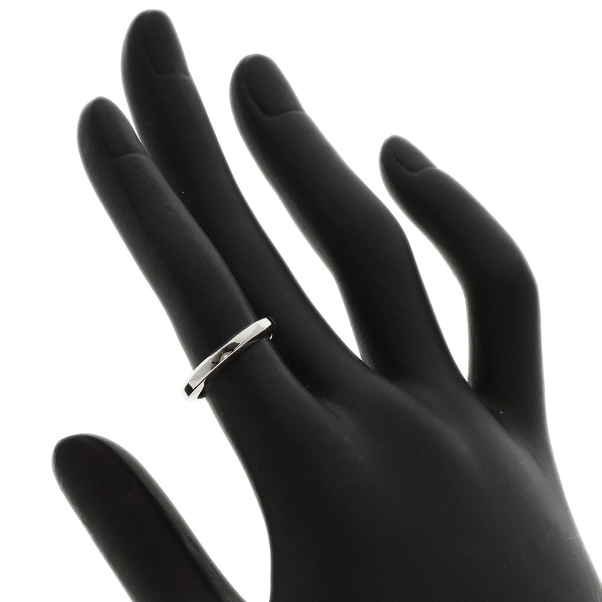 CARTIER Classic Wedding Band #48 Ring Platinum PT950 Ladies [Used]