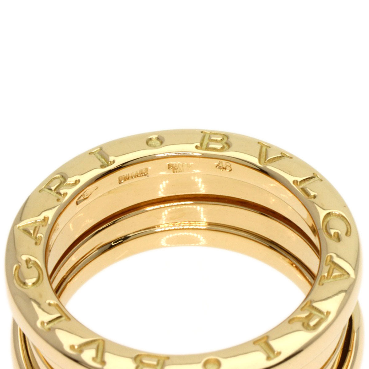 BVLGARI   Ring B.zero1 2 band S #48 K18 Yellow Gold Ladies