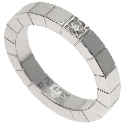 CARTIER Lanier 1P Diamond # 47 Ring K18 White Gold Ladies [Used]