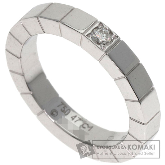 CARTIER Lanier 1P Diamond # 47 Ring K18 White Gold Ladies [Used]