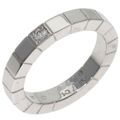 CARTIER Lanier 1P Diamond # 47 Ring K18 White Gold Ladies [Used]