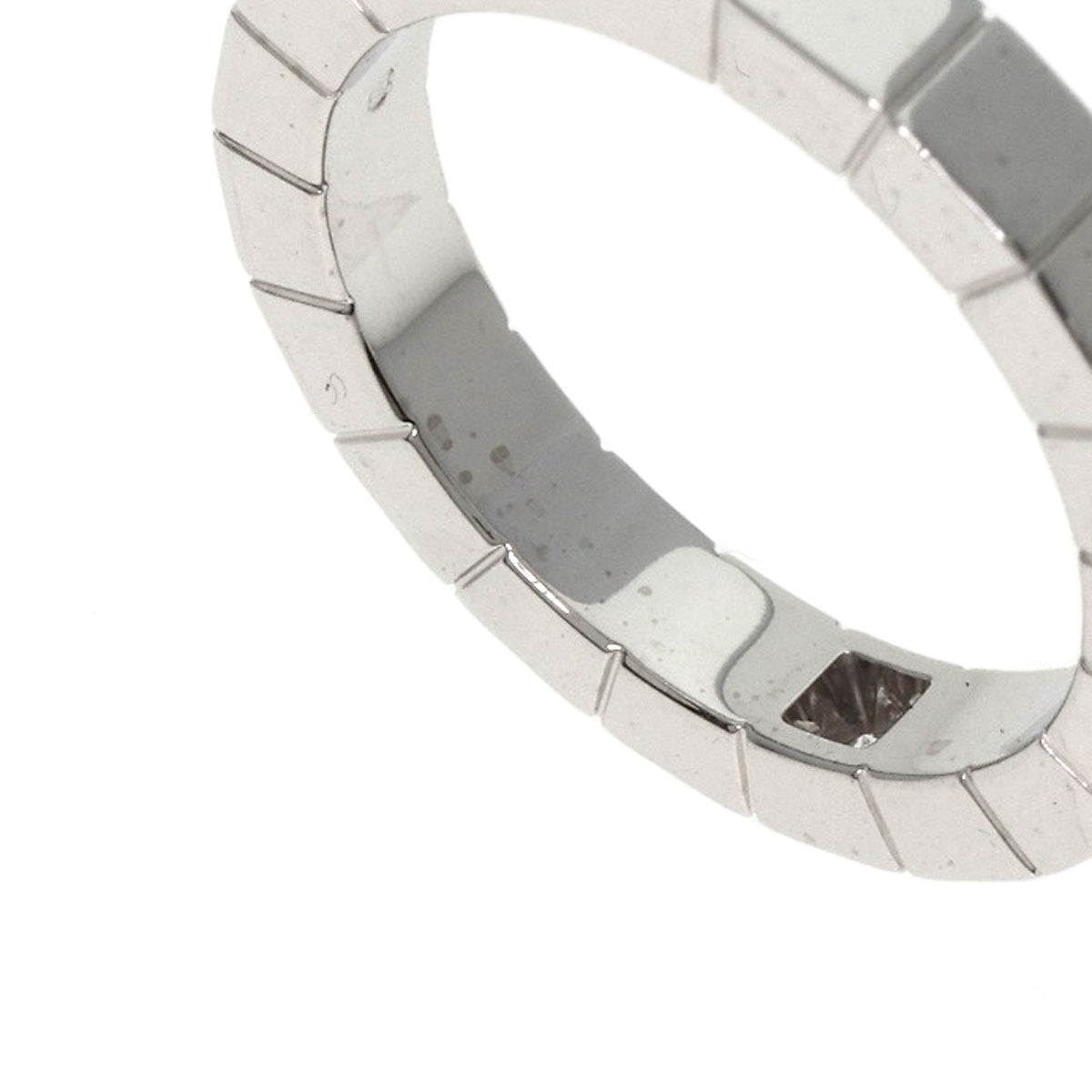 CARTIER Lanier 1P Diamond # 47 Ring K18 White Gold Ladies [Used]