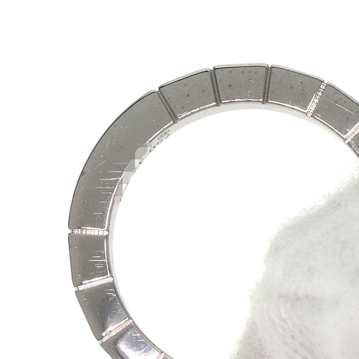 CARTIER Lanier 1P Diamond # 47 Ring K18 White Gold Ladies [Used]