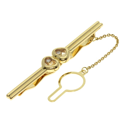 Chopard   Tie pin Happy diamond heart 2P Diamond K18 Yellow Gold mens