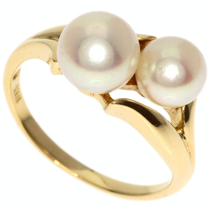 MIKIMOTO Akoya pearl Pearl Ring K18 Yellow Gold Ladies [Used]