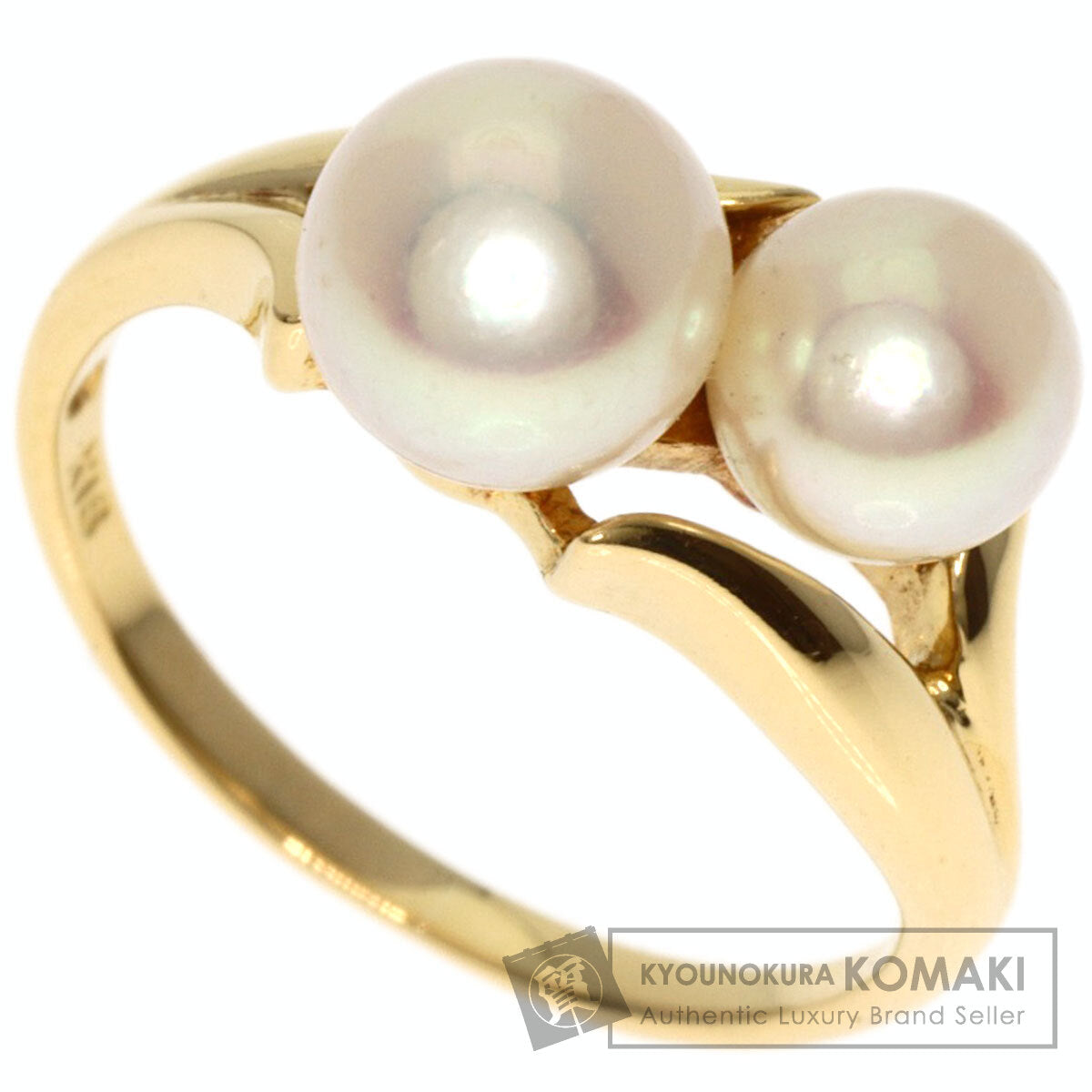 MIKIMOTO Akoya pearl Pearl Ring K18 Yellow Gold Ladies [Used]