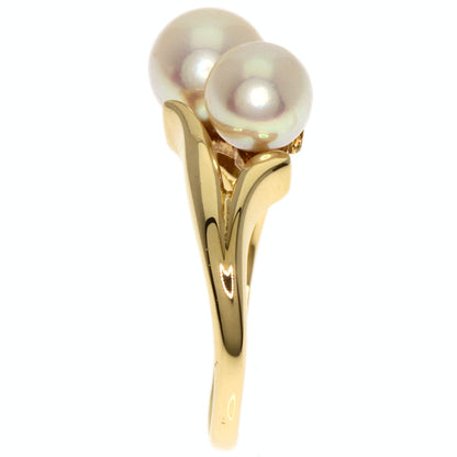 MIKIMOTO Akoya pearl Pearl Ring K18 Yellow Gold Ladies [Used]