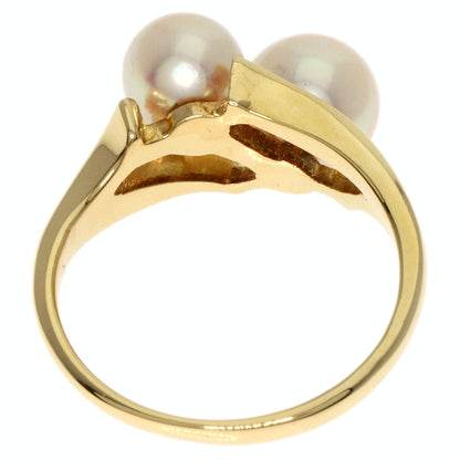 MIKIMOTO Akoya pearl Pearl Ring K18 Yellow Gold Ladies [Used]