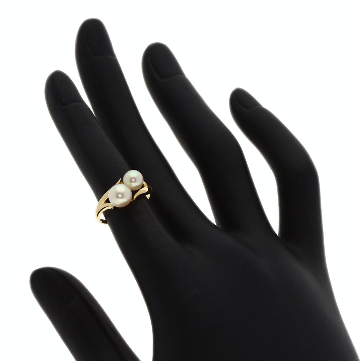 MIKIMOTO Akoya pearl Pearl Ring K18 Yellow Gold Ladies [Used]