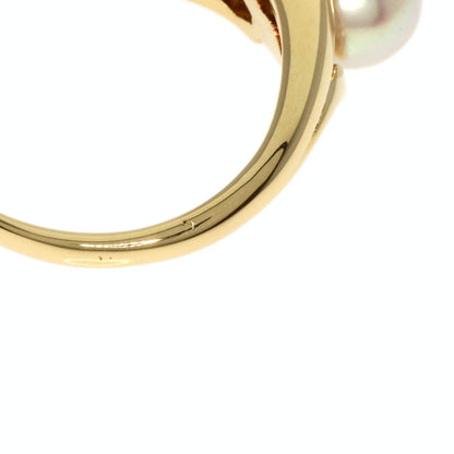 MIKIMOTO Akoya pearl Pearl Ring K18 Yellow Gold Ladies [Used]