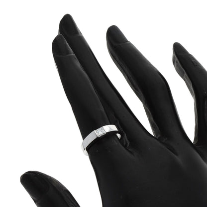 CARTIER   Ring Tank ring Diamond # 49 K18 White Gold Ladies