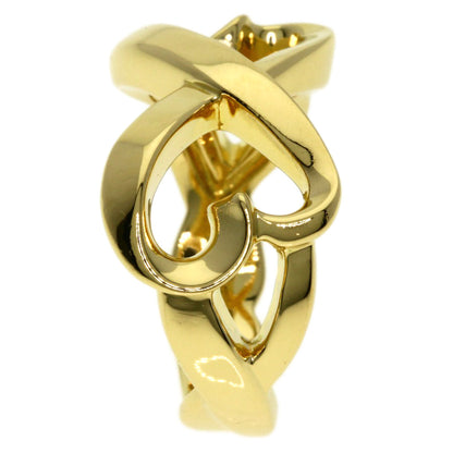 TIFFANY&Co.   Ring Double rubbing heart K18 Yellow Gold Ladies