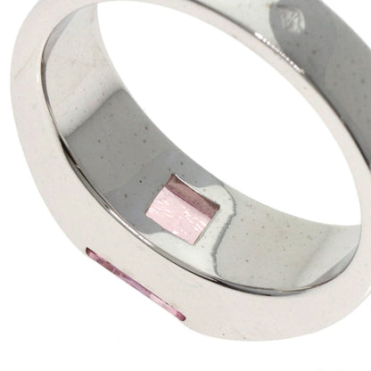 CARTIER   Ring Tank ring Pink Tourmaline #55 K18 White Gold Ladies